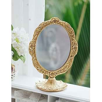 フランス　アンティーク　卓上ミラー　鏡　木製　彫刻　ローズ＆リボン フランス アンティーク 卓上ミラー 鏡 木製 彫刻 ローズ＆リボン